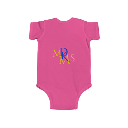 BGSM Happy Easter Baby Bodysuit — Infant Fine Jersey Easter Onesie with Colorful Block Design