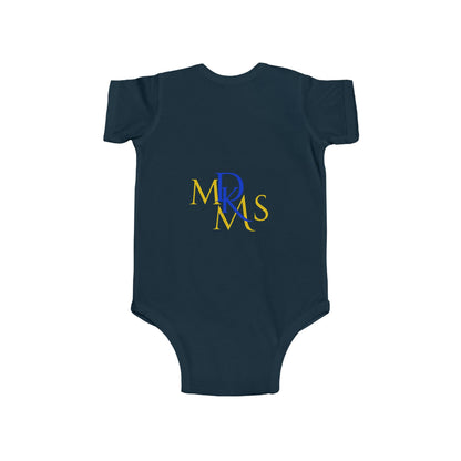 BGSM Happy Easter Baby Bodysuit — Infant Fine Jersey Easter Onesie with Colorful Block Design