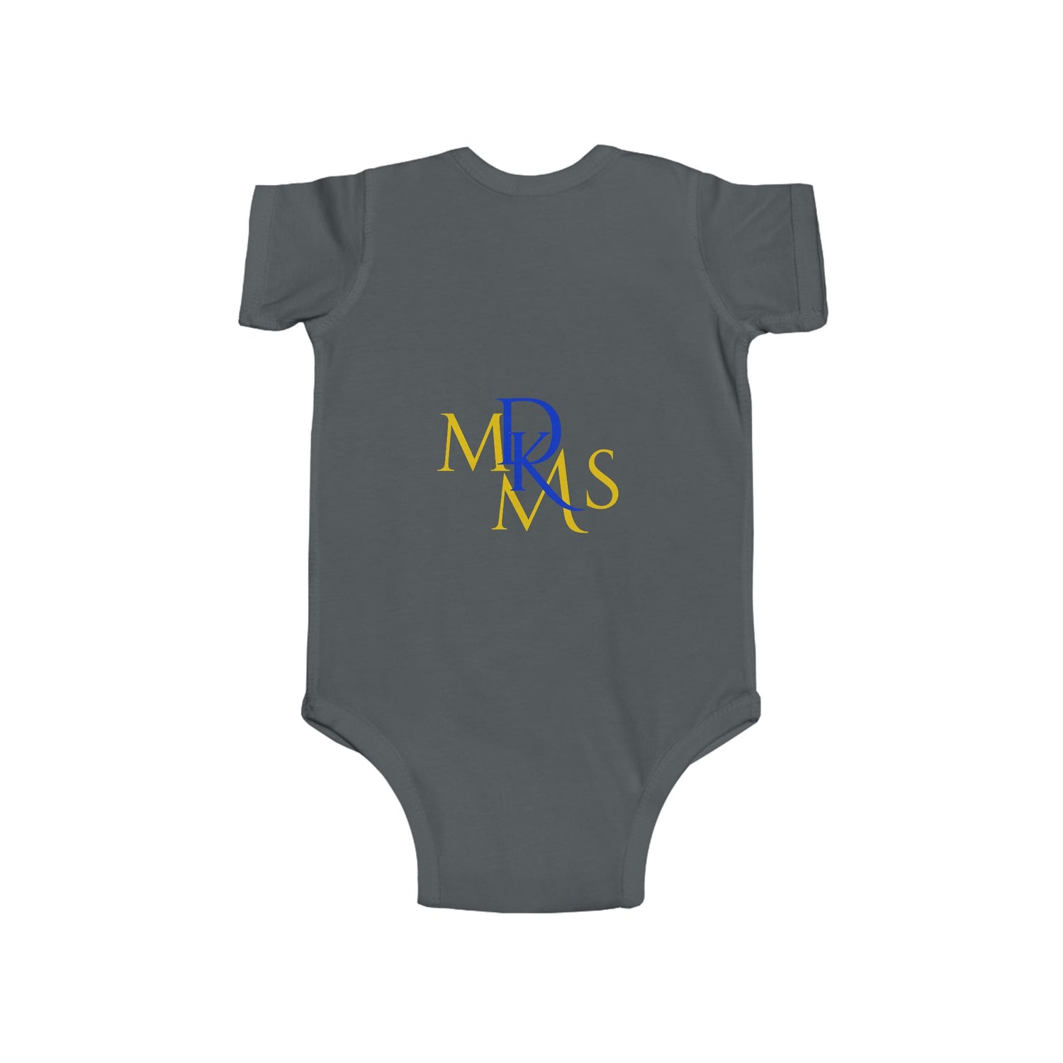 BGSM Happy Easter Baby Bodysuit — Infant Fine Jersey Easter Onesie with Colorful Block Design