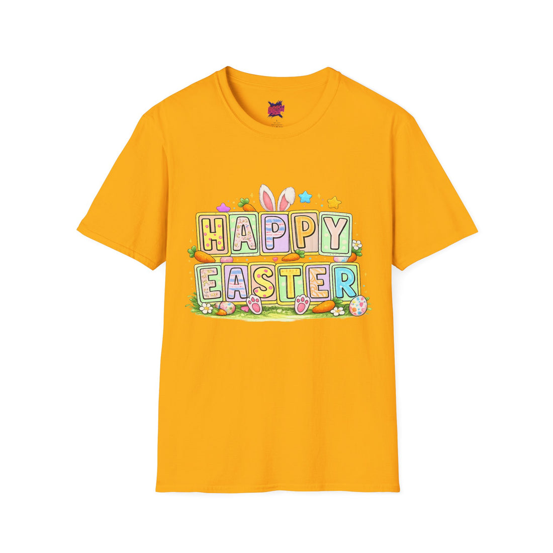 BGSM Happy Easter T-Shirt — Pastel Bunny &amp; Eggs Holiday Tee