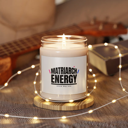 Matriarch Energy Candle | Soy Scented Candle, Minimal Typographic Mom