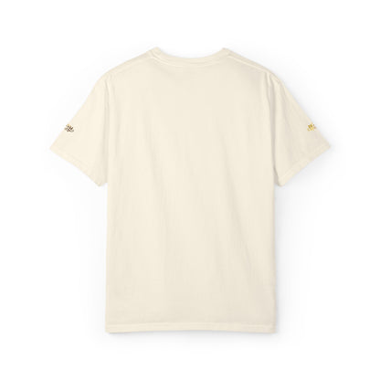 Autumn Fox Pocket T-Shirt — Rust Garment-Dyed Tee with Pocket Fox Design