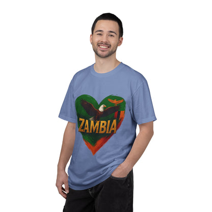 BGSM Zambia Heart Eagle T-Shirt — Patriotic Zambia Graphic Tee