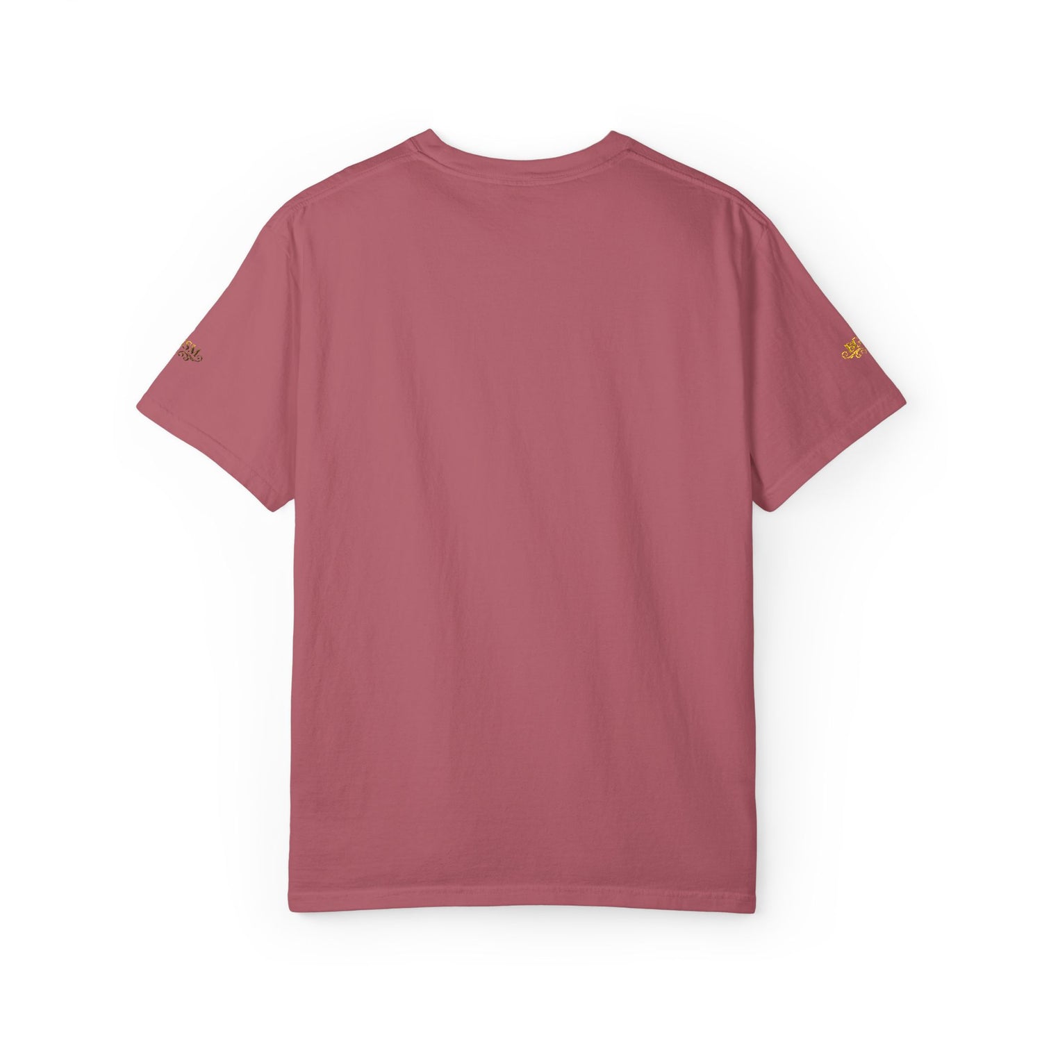 Autumn Fox Pocket T-Shirt — Rust Garment-Dyed Tee with Pocket Fox Design