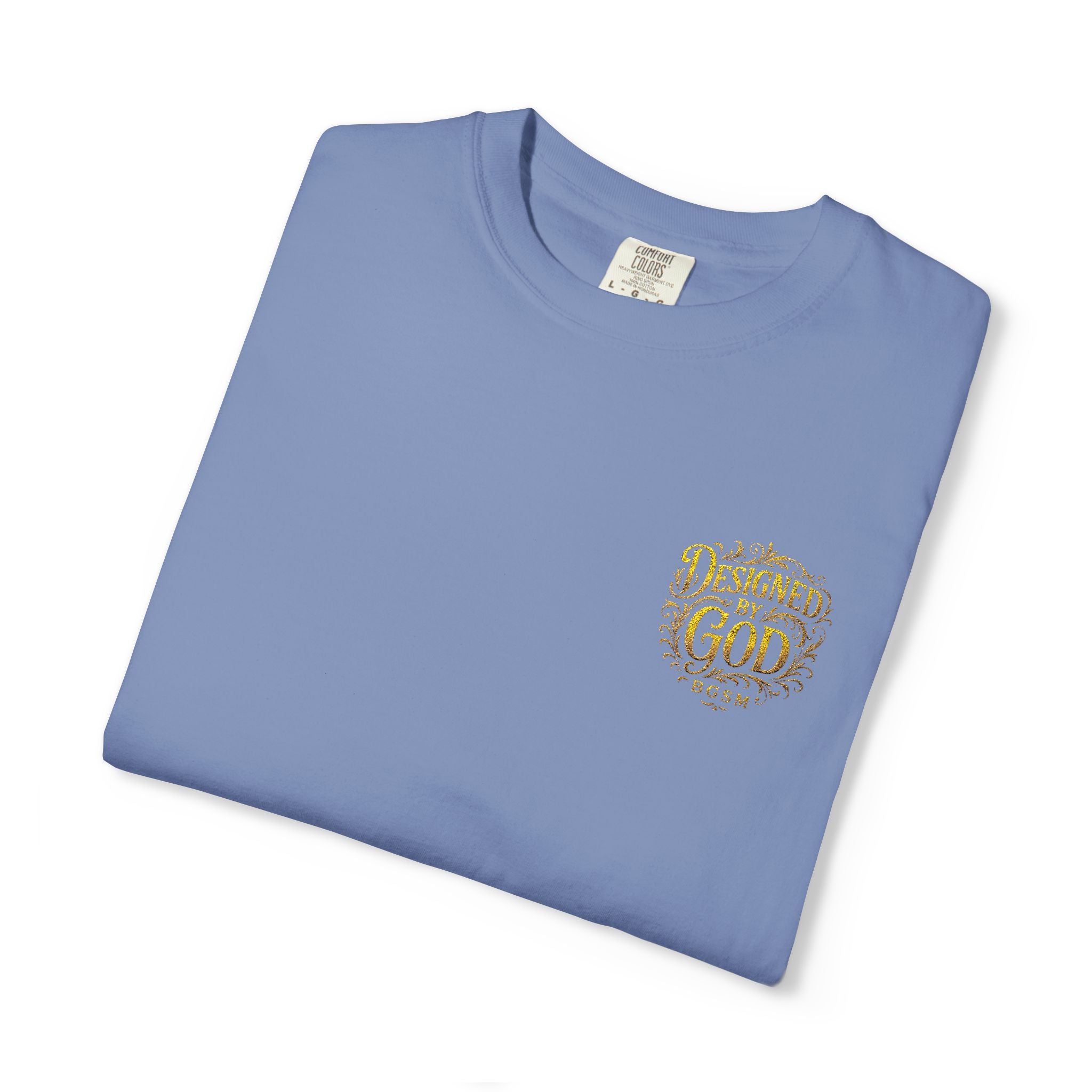 Autumn Fox Pocket T-Shirt — Rust Garment-Dyed Tee with Pocket Fox Design