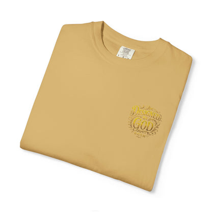 Autumn Fox Pocket T-Shirt — Rust Garment-Dyed Tee with Pocket Fox Design