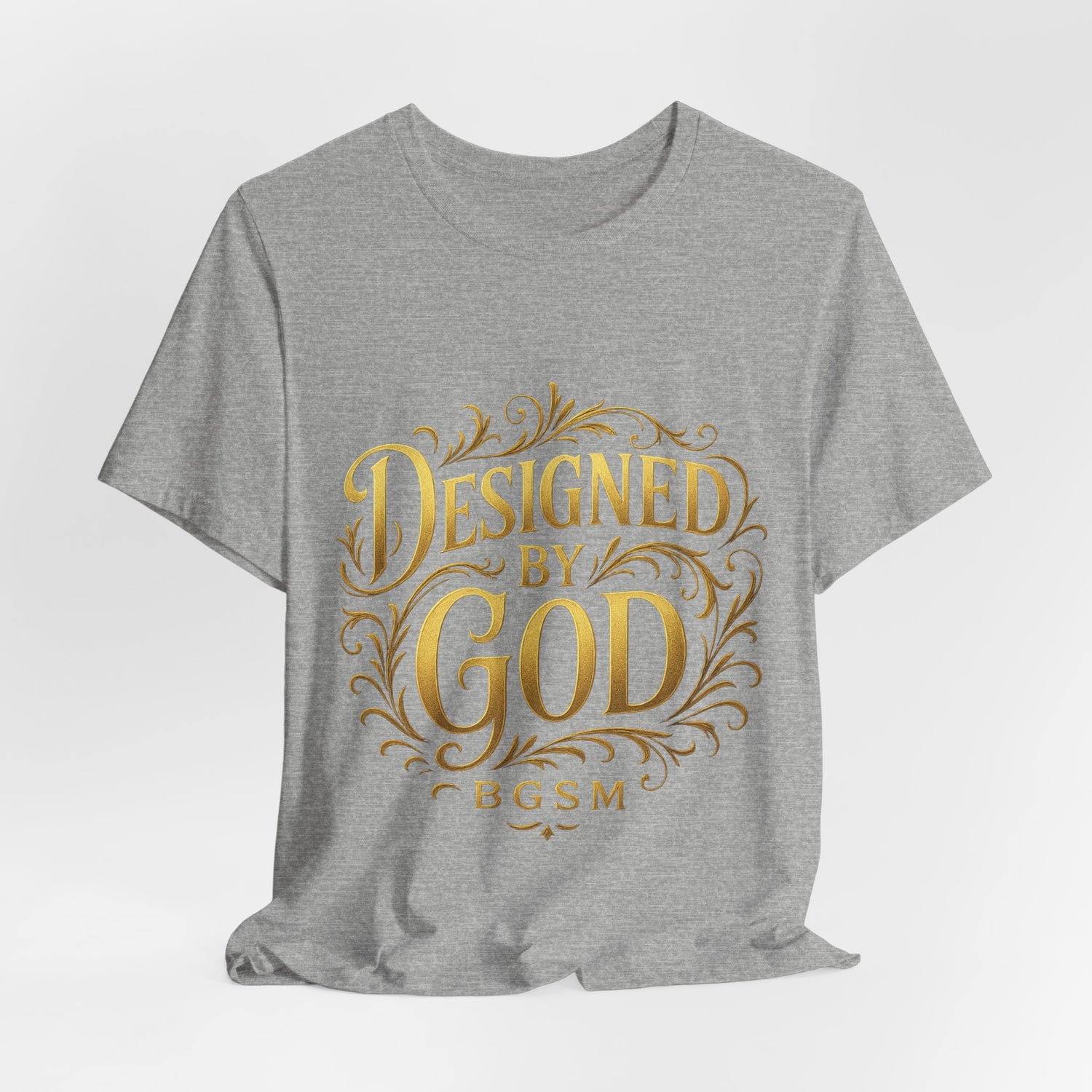 BGSM Designed by God Tee — Inspirational Christian Short Sleeve Shirt (BGSM)