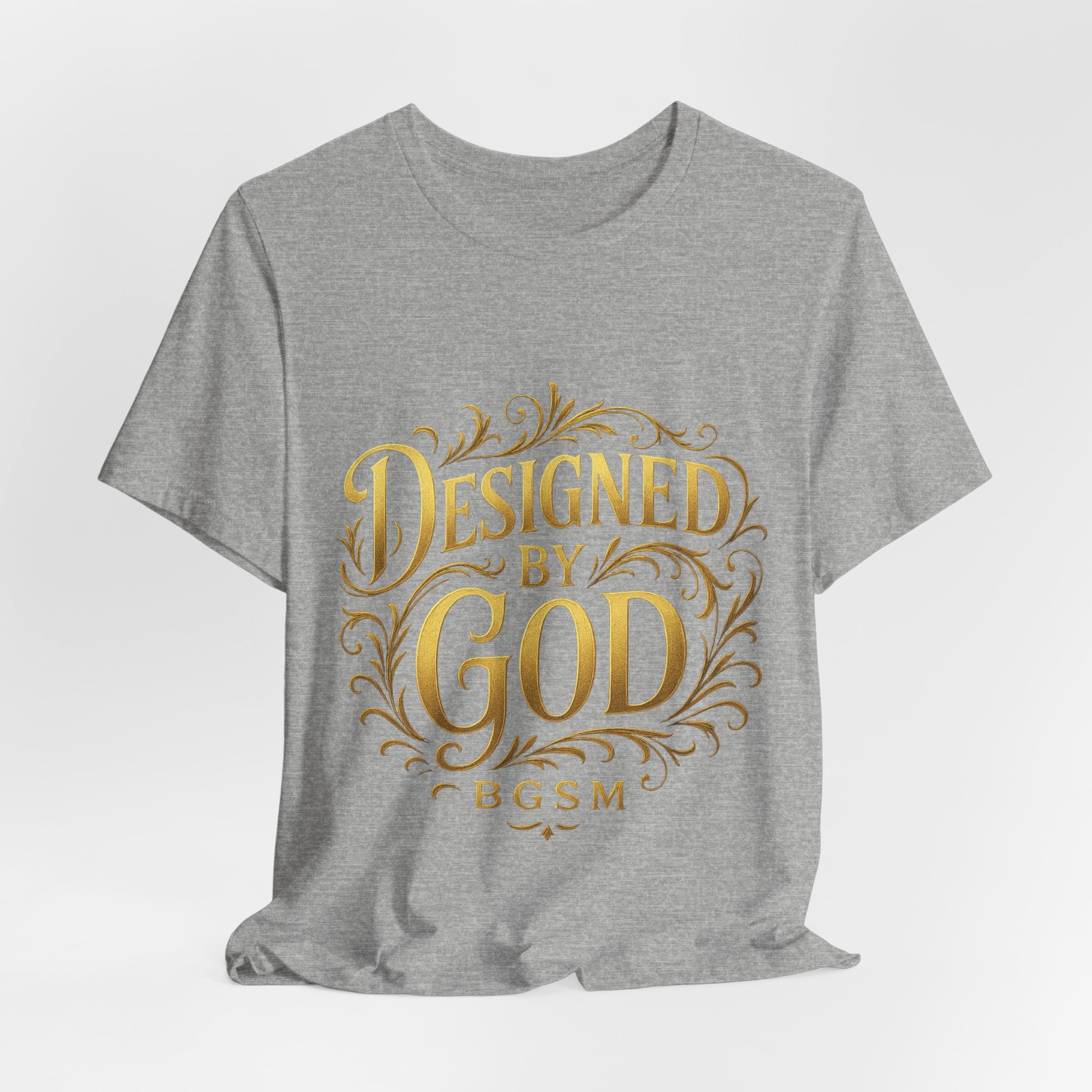 BGSM Designed by God Tee — Inspirational Christian Short Sleeve Shirt (BGSM)