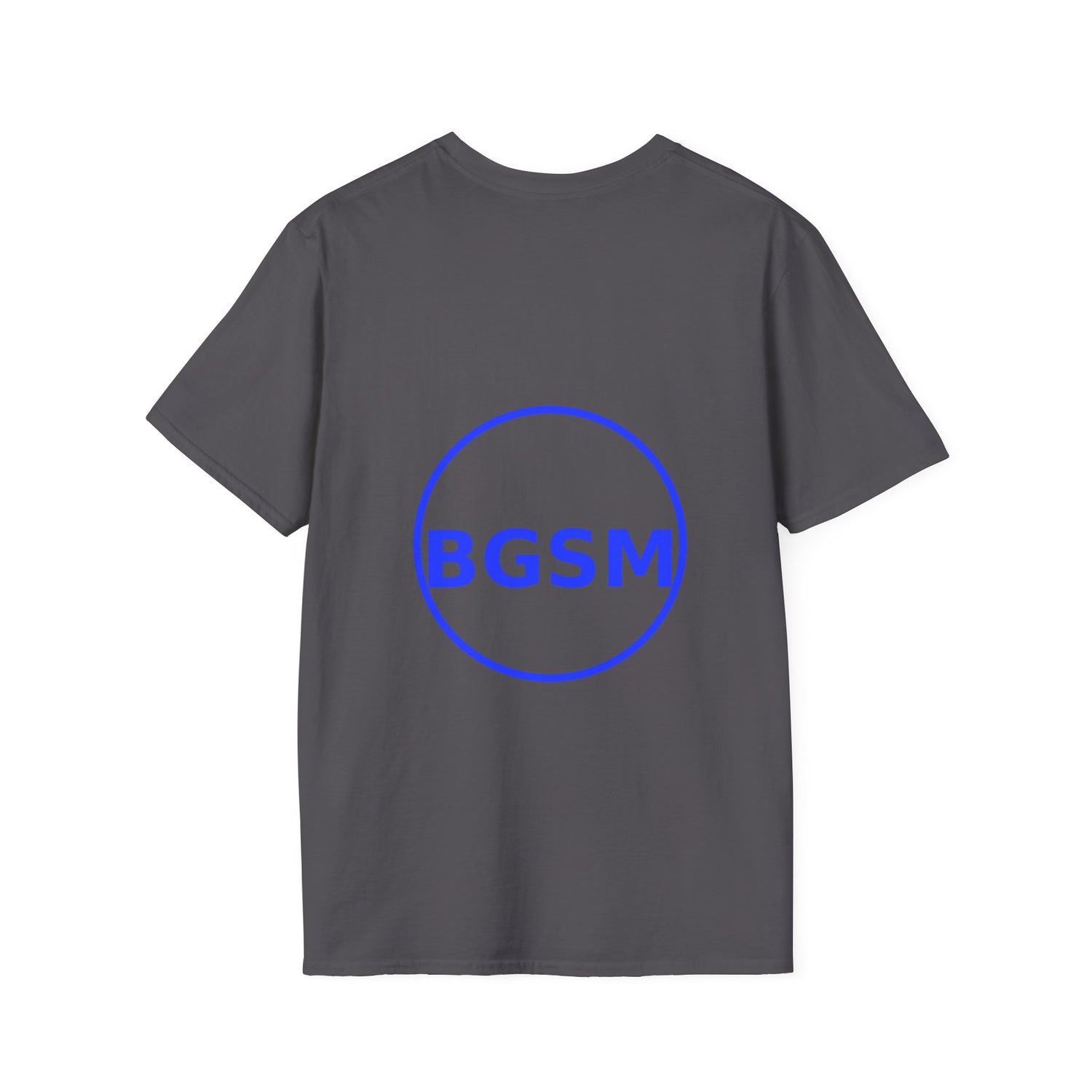 BGSM Monogram T-Shirt — Decorative Gold Front &amp; Blue Circle Back