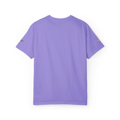 Autumn Fox Pocket T-Shirt — Rust Garment-Dyed Tee with Pocket Fox Design
