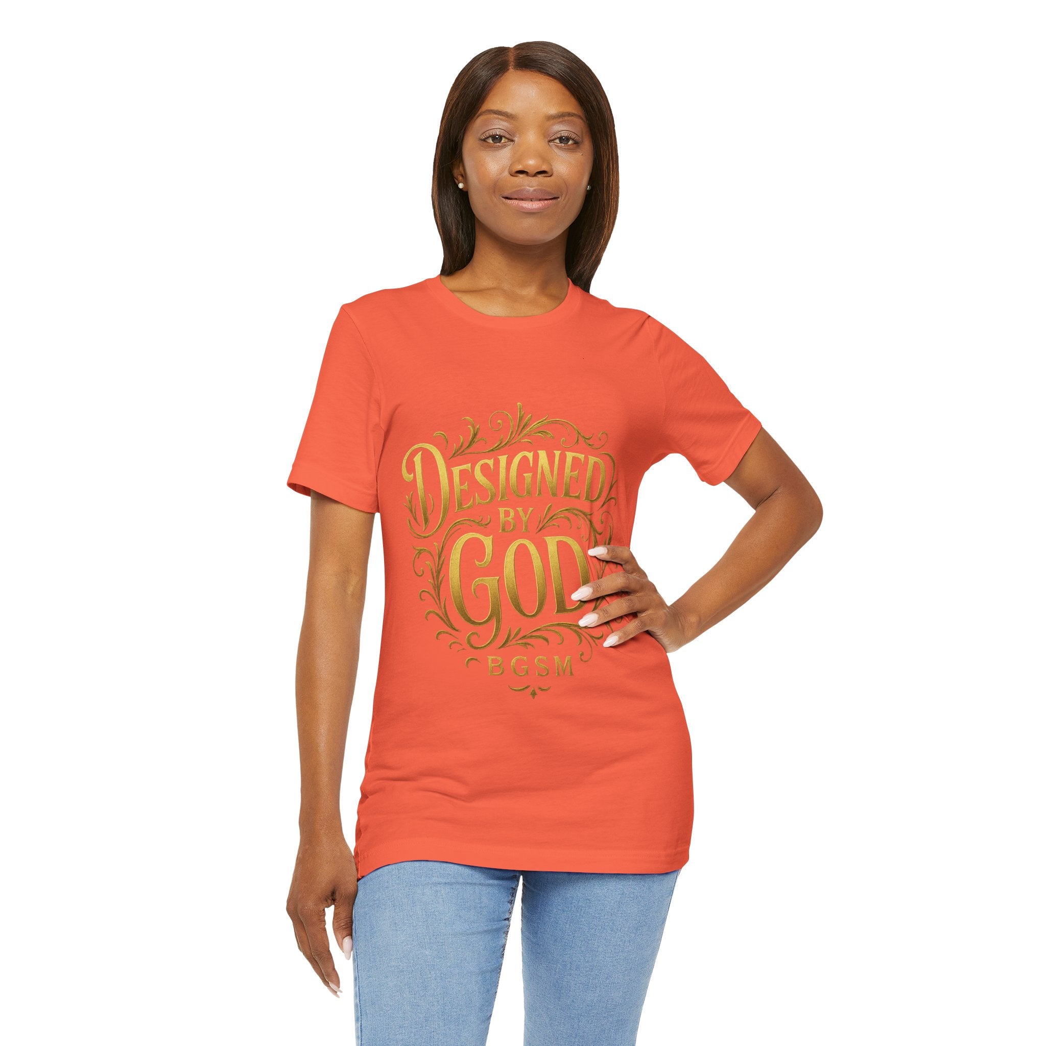 BGSM Designed by God Tee — Inspirational Christian Short Sleeve Shirt (BGSM)