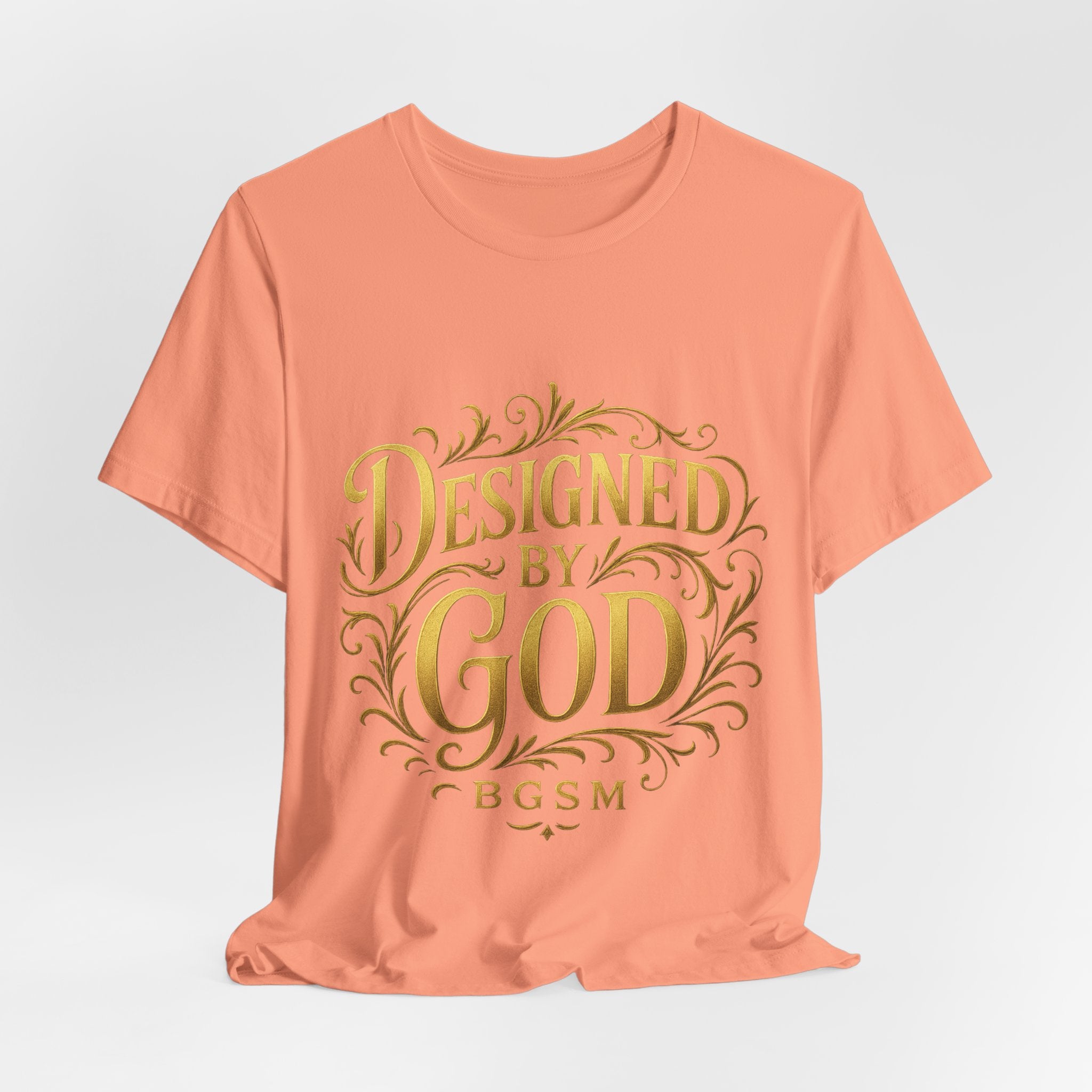 BGSM Designed by God Tee — Inspirational Christian Short Sleeve Shirt (BGSM)