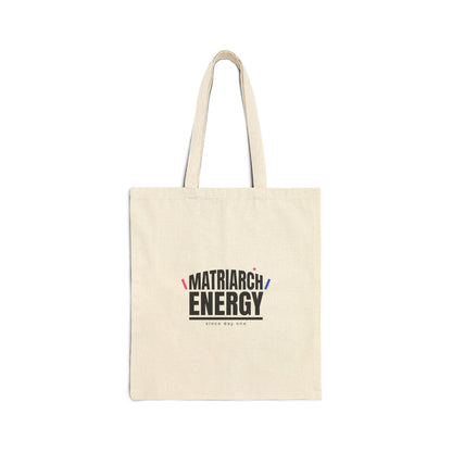 Matriarch Energy Tote | Minimal Typographic Mother’s Day, Mom Identity