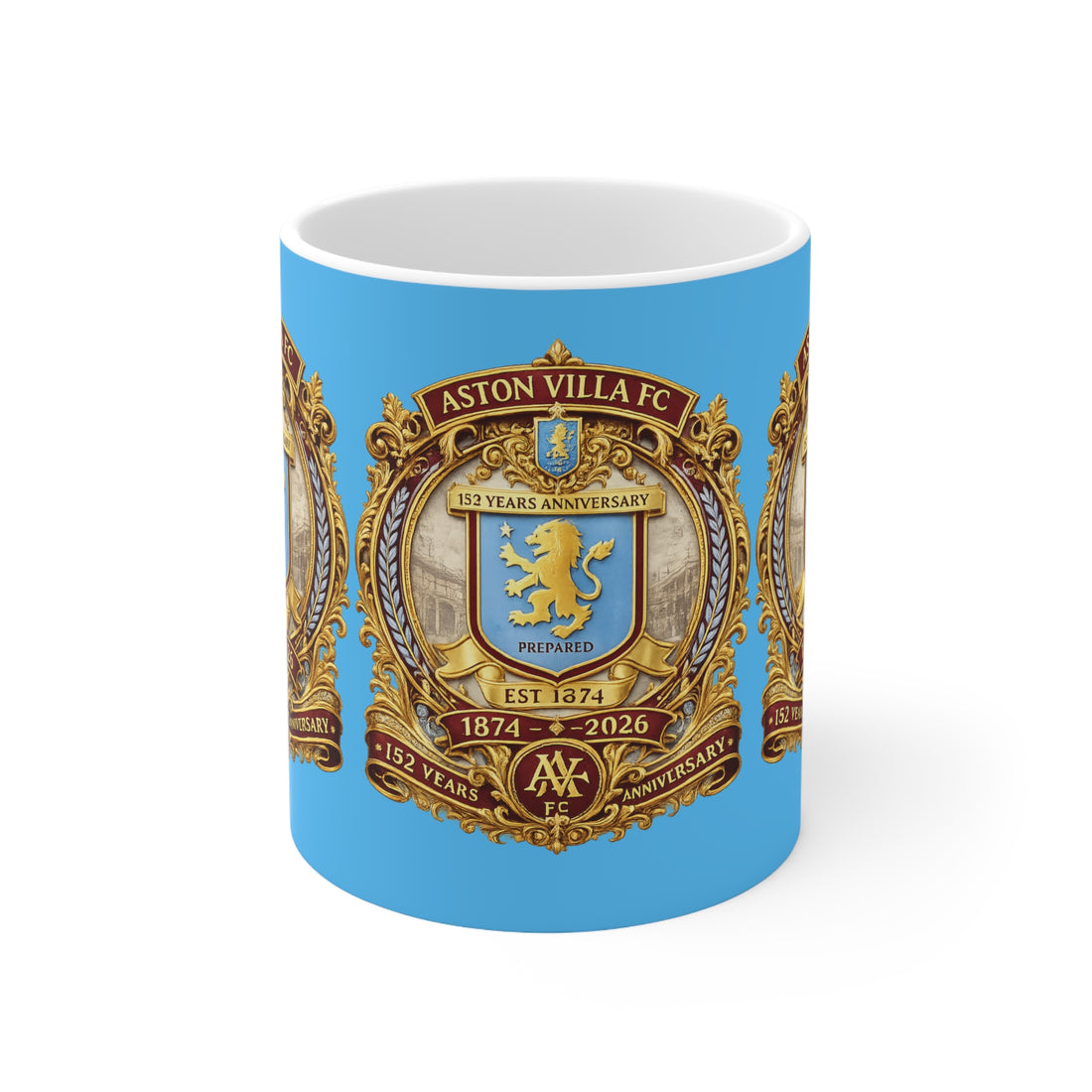 Gold Crest Ceramic Mug – 11oz &amp; 15oz Commemorative Anniversary Design