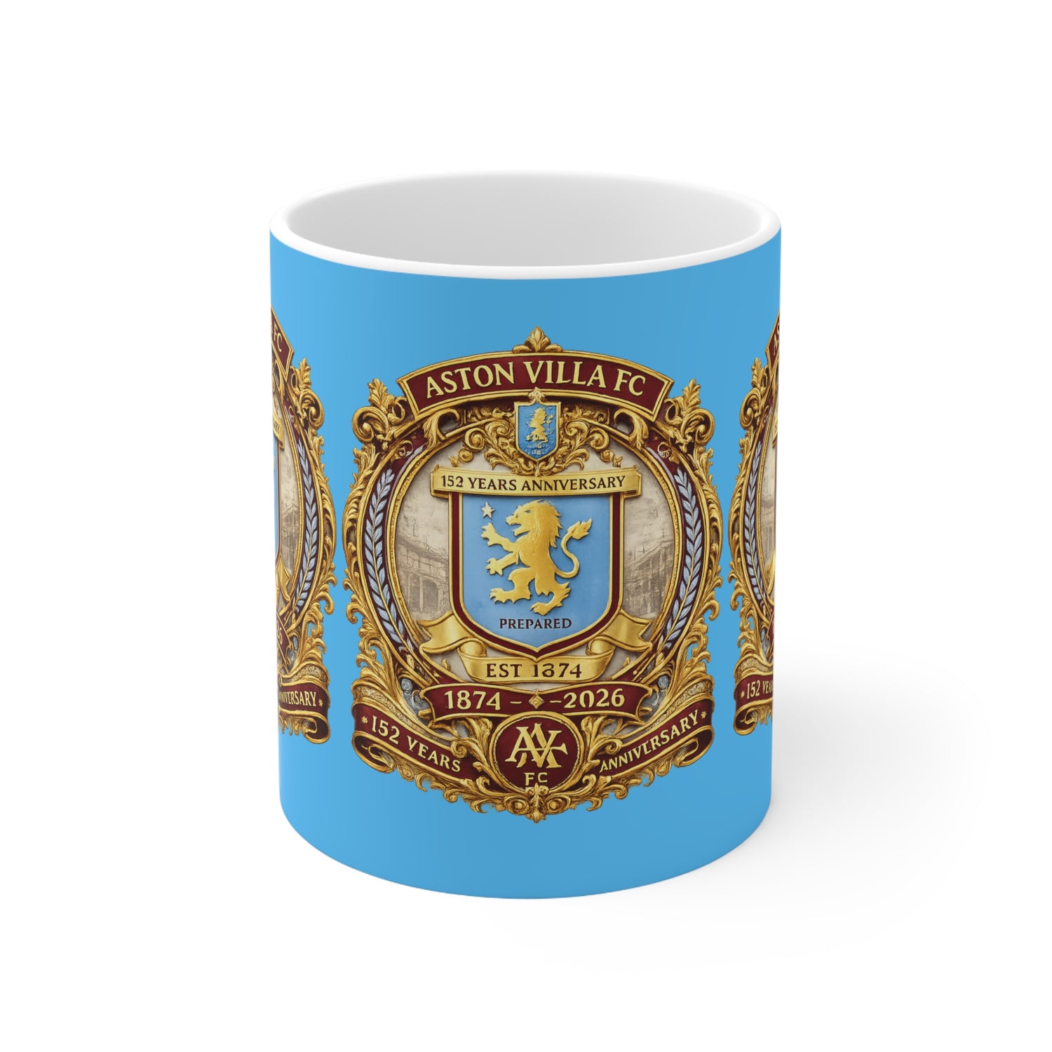 Gold Crest Ceramic Mug – 11oz &amp; 15oz Commemorative Anniversary Design
