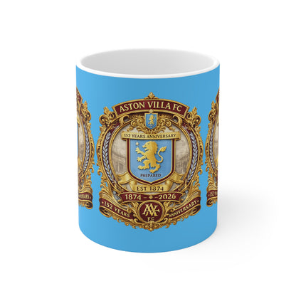 Gold Crest Ceramic Mug – 11oz &amp; 15oz Commemorative Anniversary Design