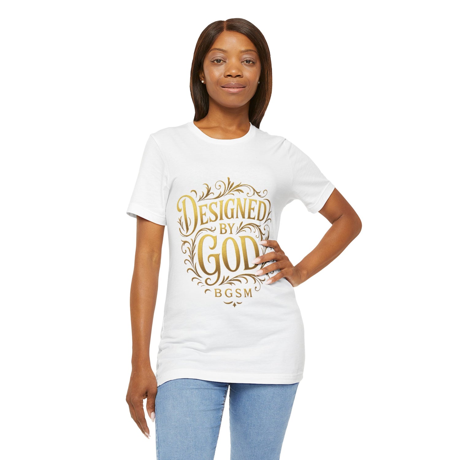 BGSM Designed by God Tee — Inspirational Christian Short Sleeve Shirt (BGSM)