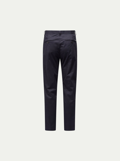 Dean Stretch Cotton Trouser in Dark Sapphire Navy