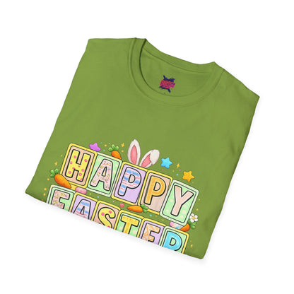 BGSM Happy Easter T-Shirt — Pastel Bunny &amp; Eggs Holiday Tee