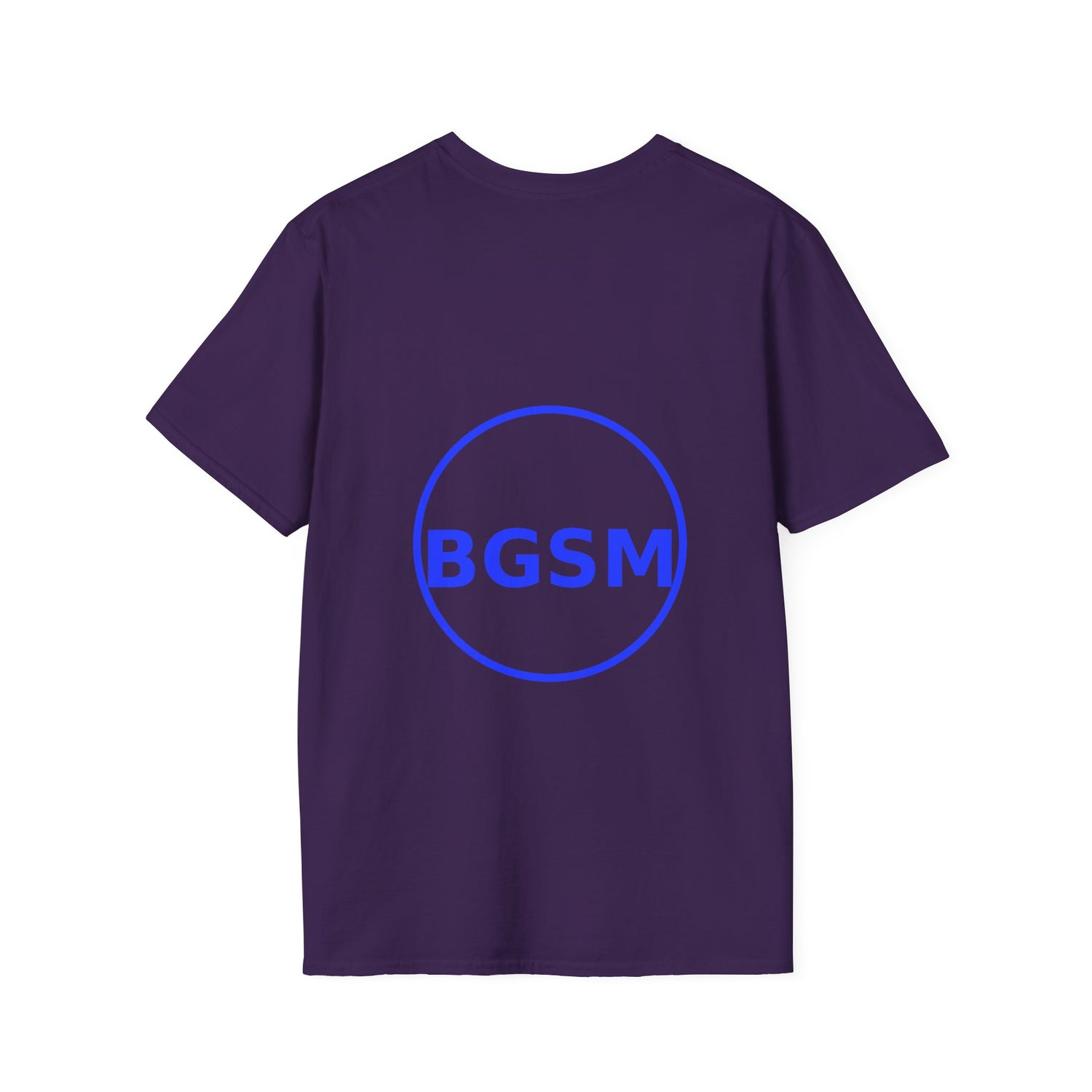 BGSM Monogram T-Shirt — Decorative Gold Front &amp; Blue Circle Back