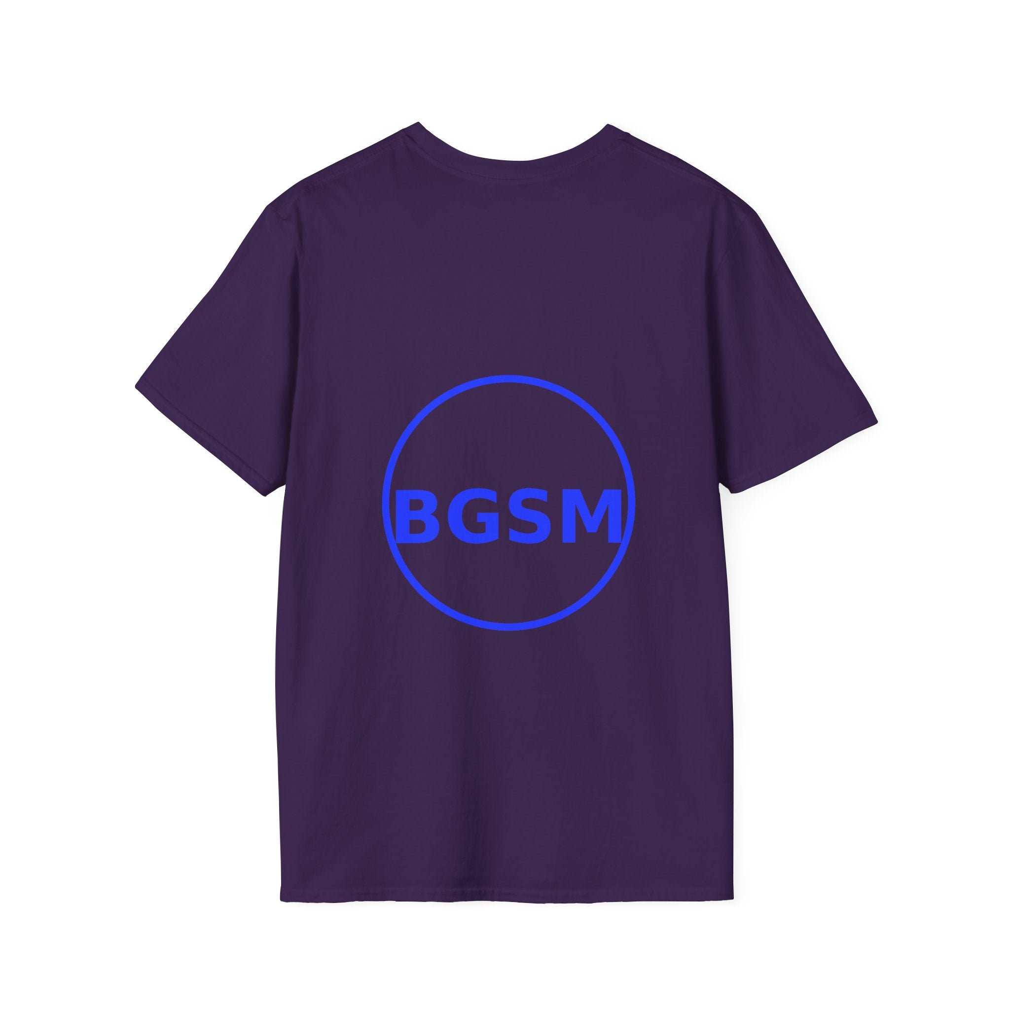 BGSM Monogram T-Shirt — Decorative Gold Front &amp; Blue Circle Back