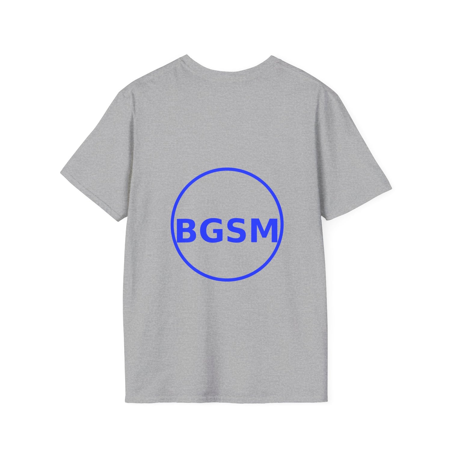 BGSM Monogram T-Shirt — Decorative Gold Front &amp; Blue Circle Back