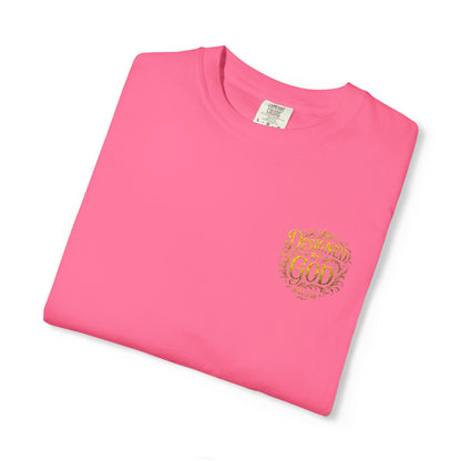 Autumn Fox Pocket T-Shirt — Rust Garment-Dyed Tee with Pocket Fox Design