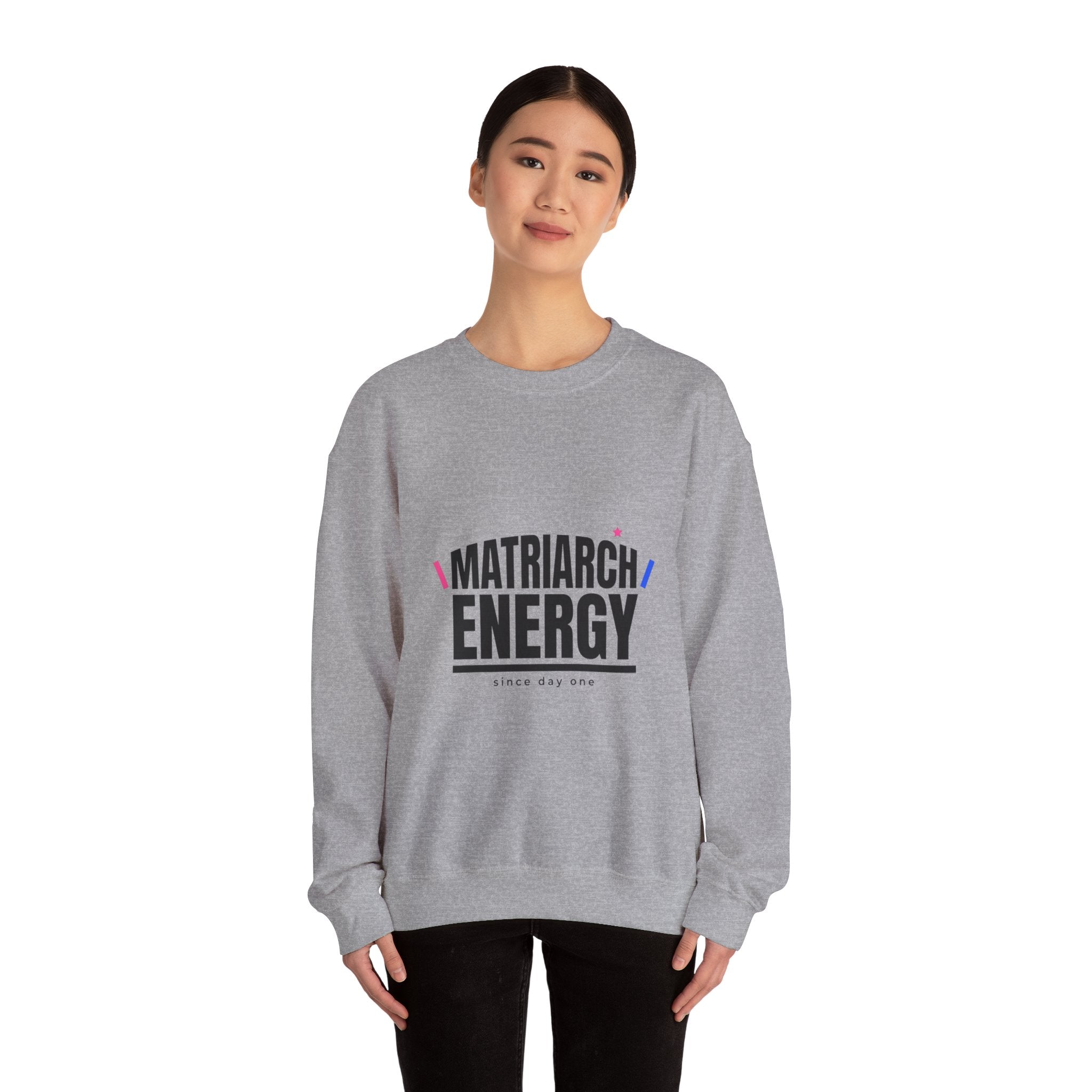 Matriarch Energy Sweatshirt | Typographic Mom, Minimal Mother’s Day