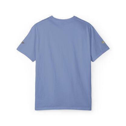 Autumn Fox Pocket T-Shirt — Rust Garment-Dyed Tee with Pocket Fox Design