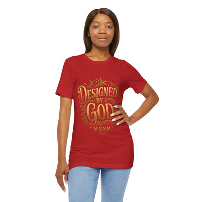 BGSM Designed by God Tee — Inspirational Christian Short Sleeve Shirt (BGSM)