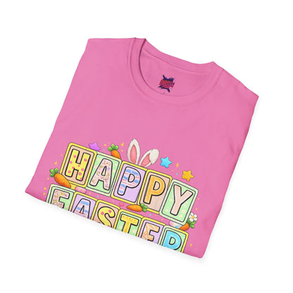 BGSM Happy Easter T-Shirt — Pastel Bunny &amp; Eggs Holiday Tee