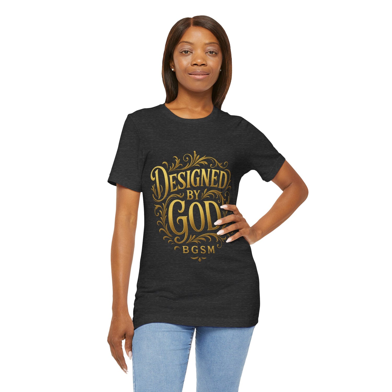 BGSM Designed by God Tee — Inspirational Christian Short Sleeve Shirt (BGSM)