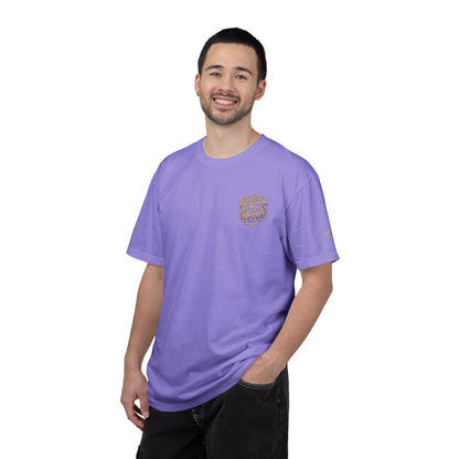 Autumn Fox Pocket T-Shirt — Rust Garment-Dyed Tee with Pocket Fox Design
