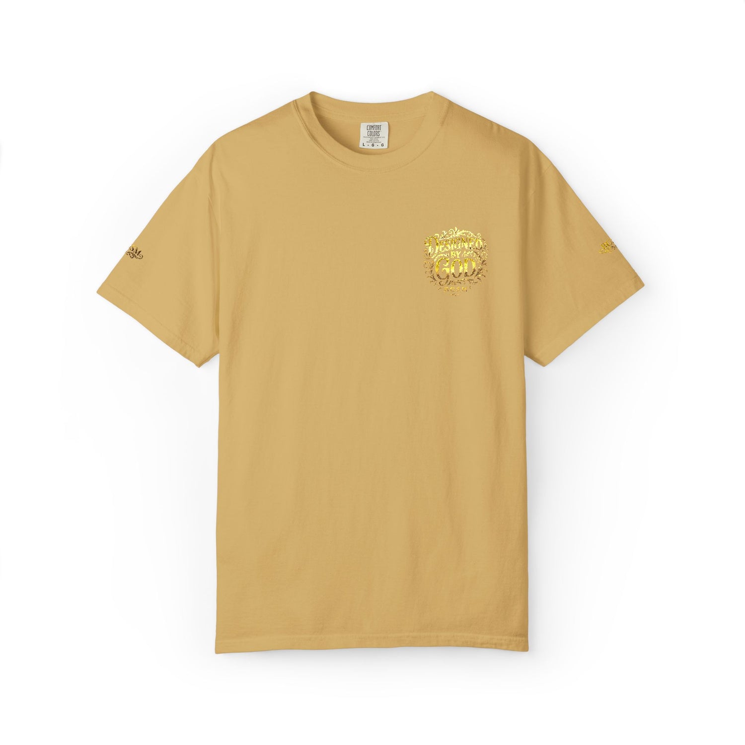 Autumn Fox Pocket T-Shirt — Rust Garment-Dyed Tee with Pocket Fox Design