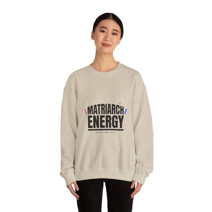 Matriarch Energy Sweatshirt | Typographic Mom, Minimal Mother’s Day