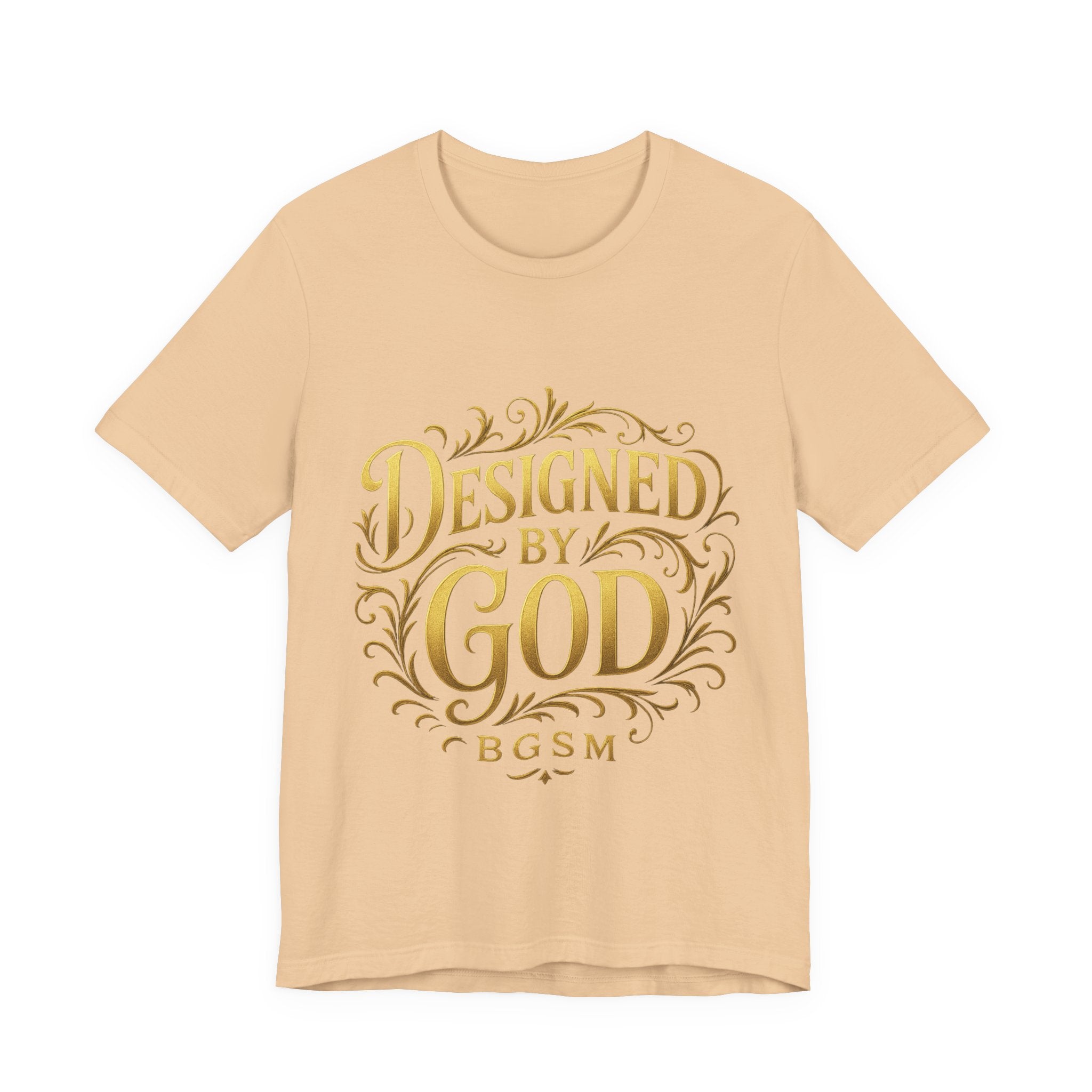 BGSM Designed by God Tee — Inspirational Christian Short Sleeve Shirt (BGSM)