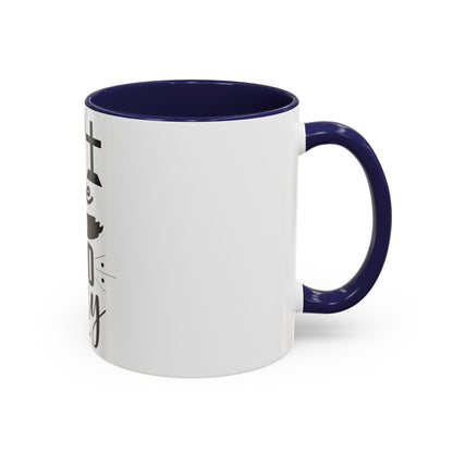 Rise Up and Pray Accent Coffee Mug – Inspirational Christian Coffee Cup