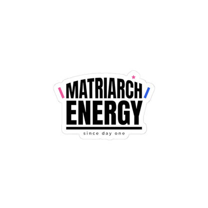 Matriarch Energy Sticker | Minimal Typographic Mom, Mother’s Day Mom Life
