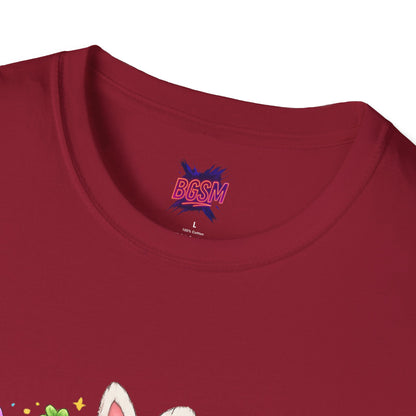 BGSM Happy Easter T-Shirt — Pastel Bunny &amp; Eggs Holiday Tee