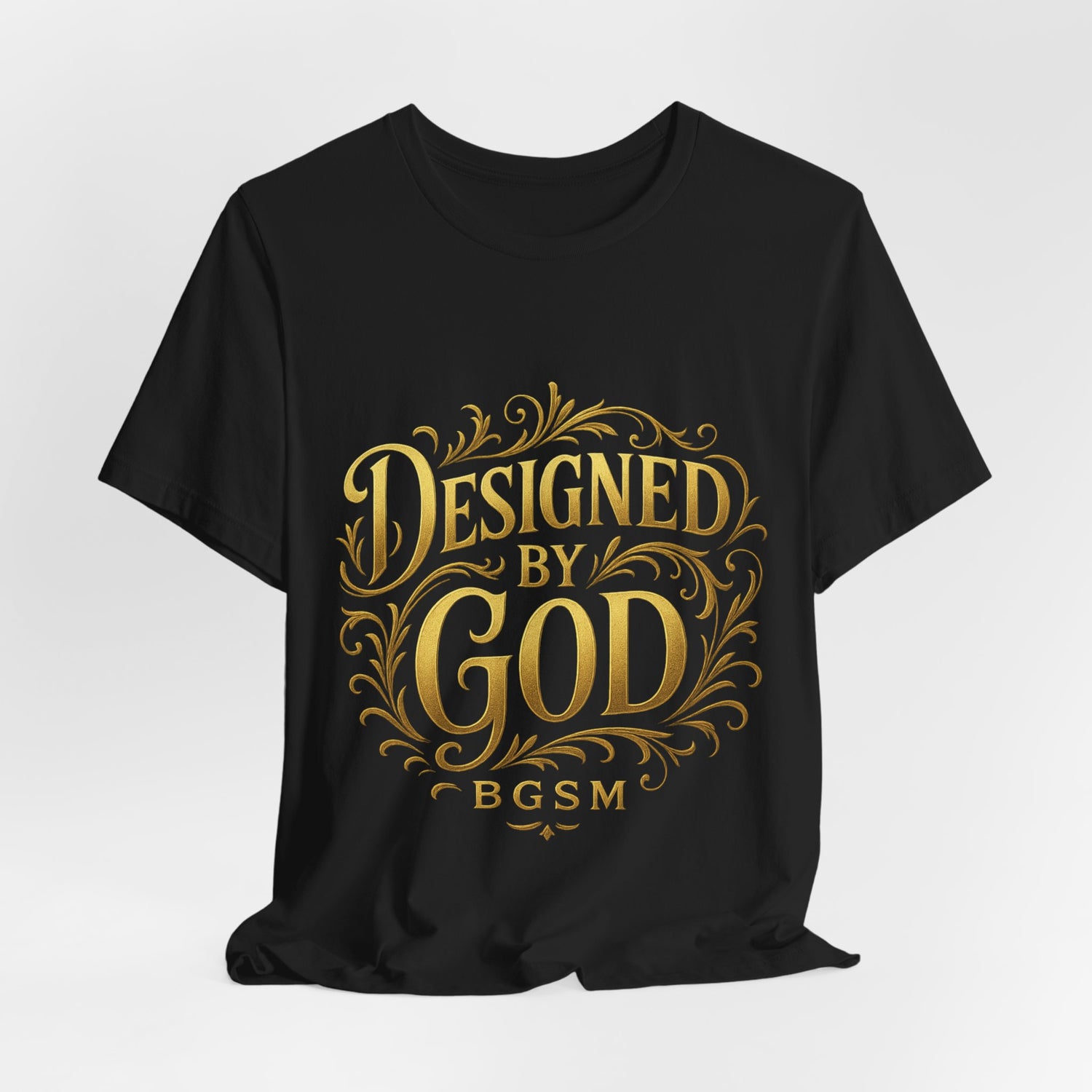 BGSM Designed by God Tee — Inspirational Christian Short Sleeve Shirt (BGSM)
