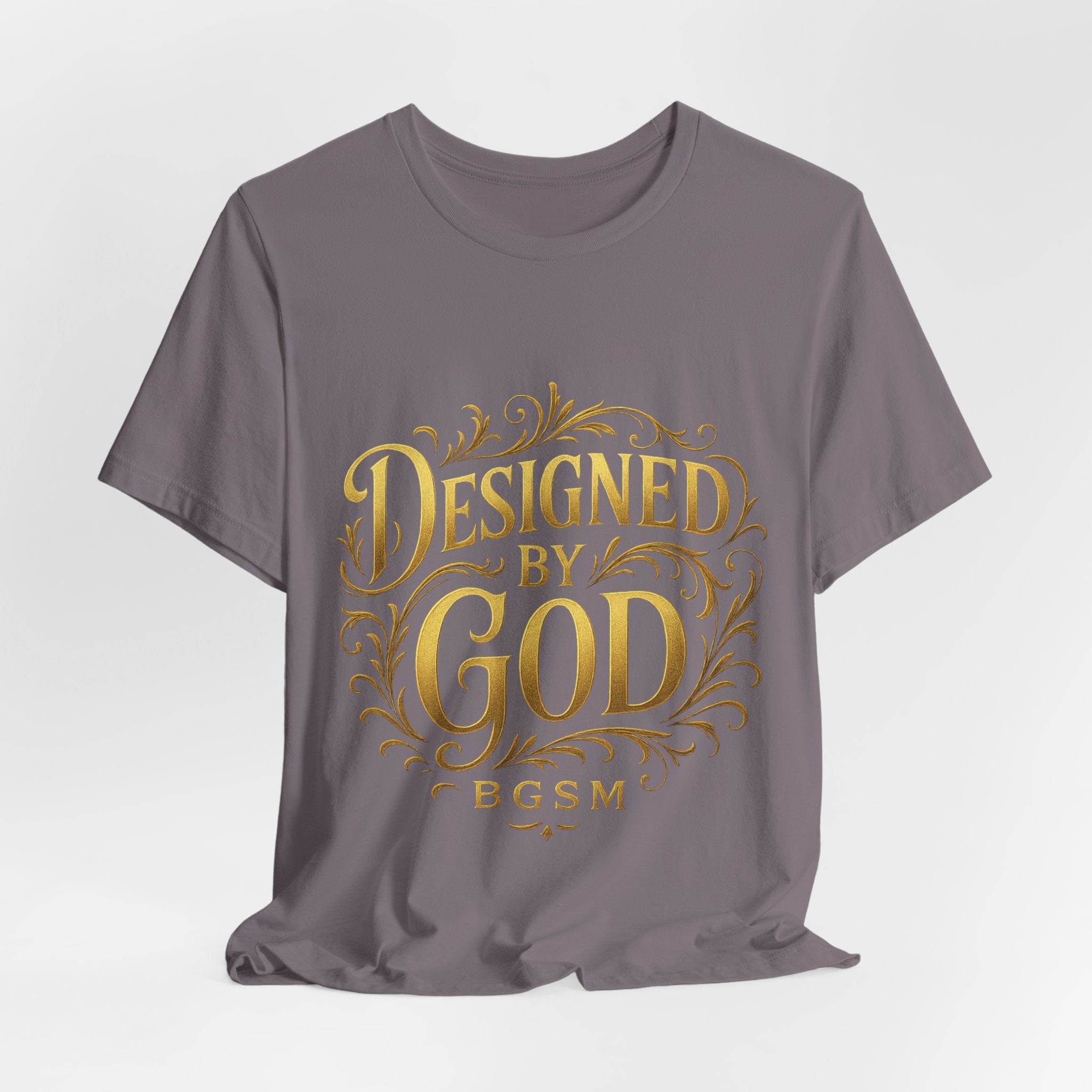 BGSM Designed by God Tee — Inspirational Christian Short Sleeve Shirt (BGSM)