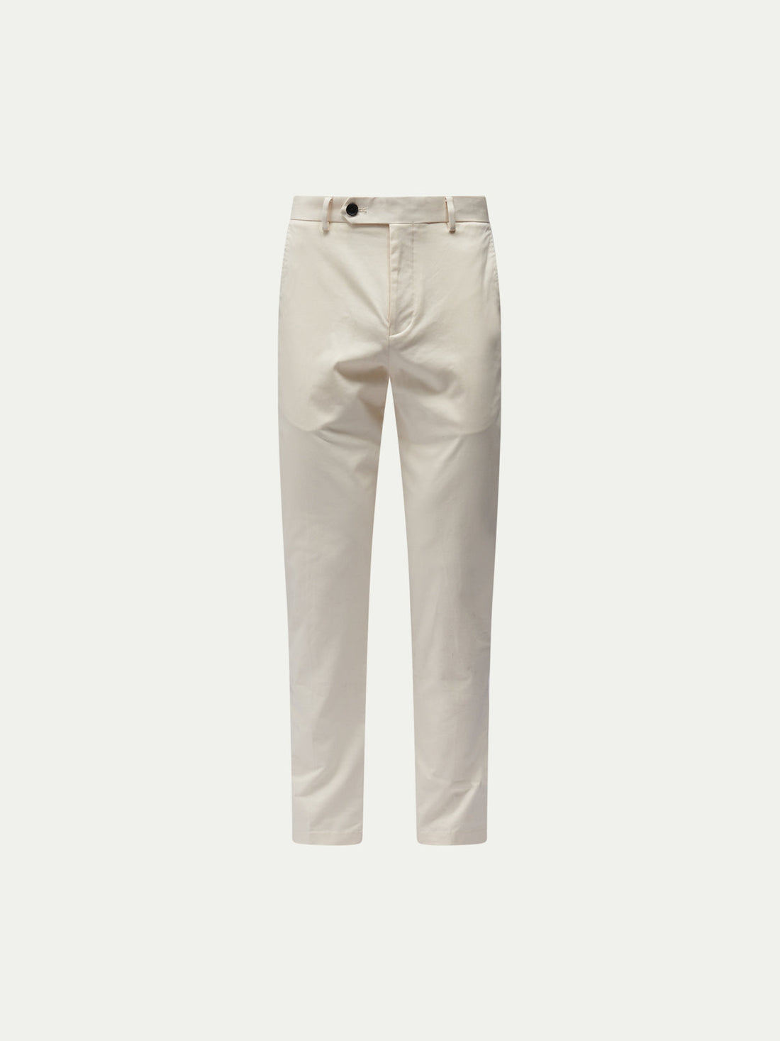 Dean Stretch Cotton Trouser in Egret