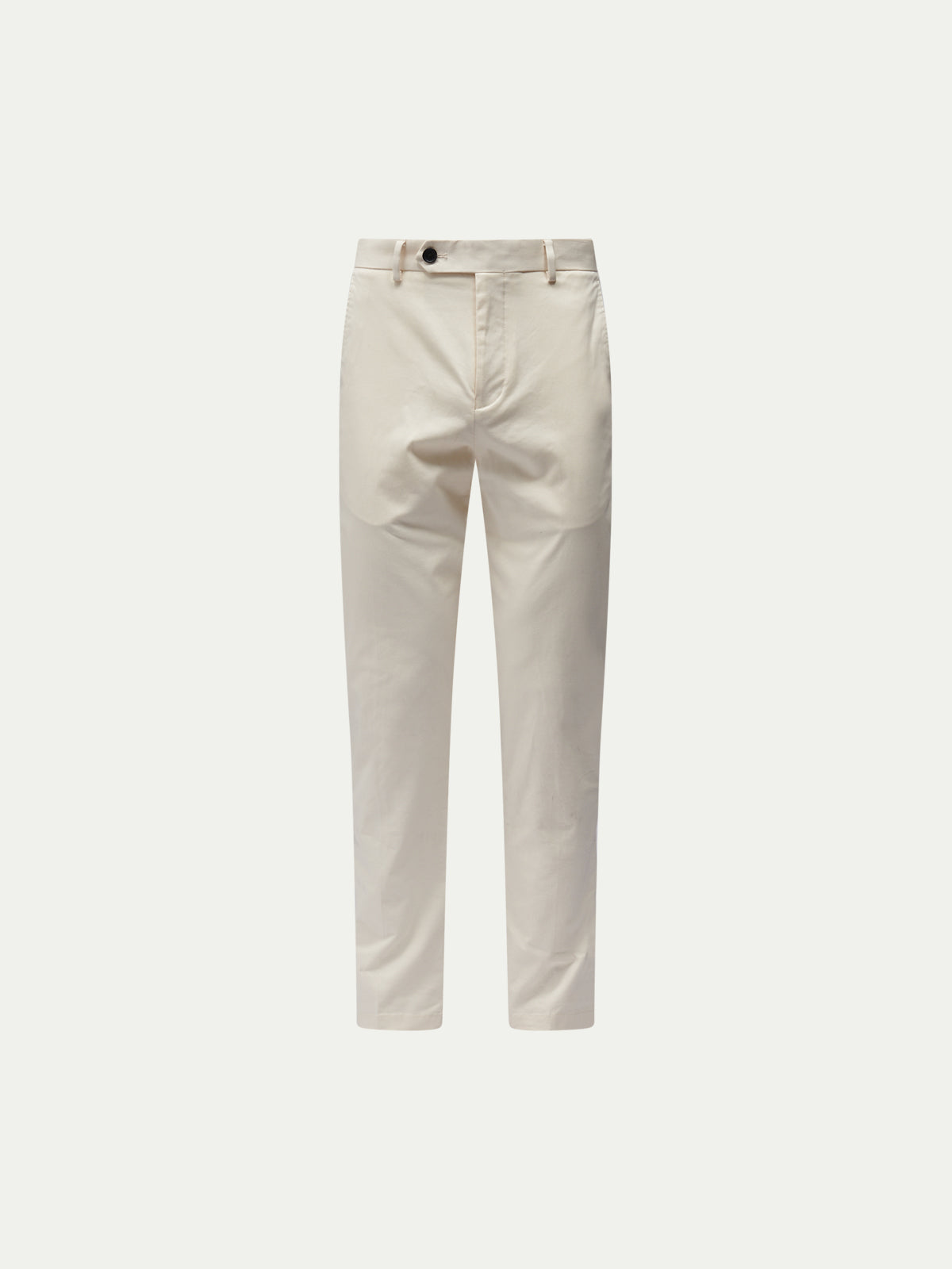 Dean Stretch Cotton Trouser in Egret