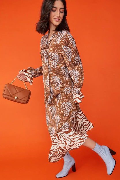 Chocolate Vegan Leather Quilted Bag