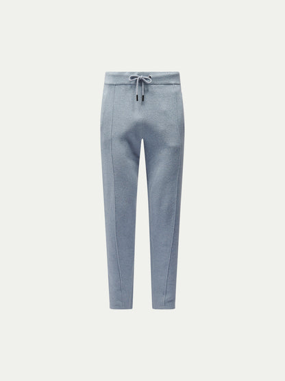 Milano Knit Jogger in Blue Blizzard