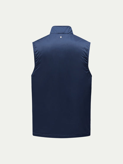Carlton Light Padded Zip Vest in Dark Sapphire Navy