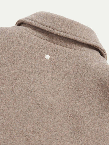 Wool Blend Bomber Jacket in Simply Taupe