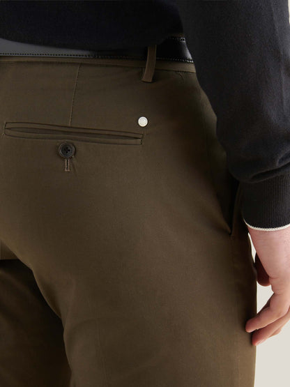 Dean Stretch Cotton Trouser in Sea Turtle