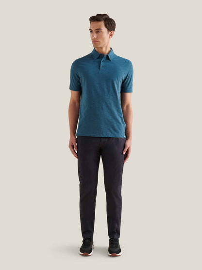 Dean Stretch Cotton Trouser in Dark Sapphire Navy