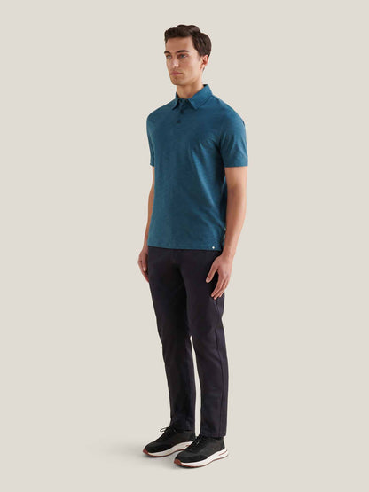 Dean Stretch Cotton Trouser in Dark Sapphire Navy